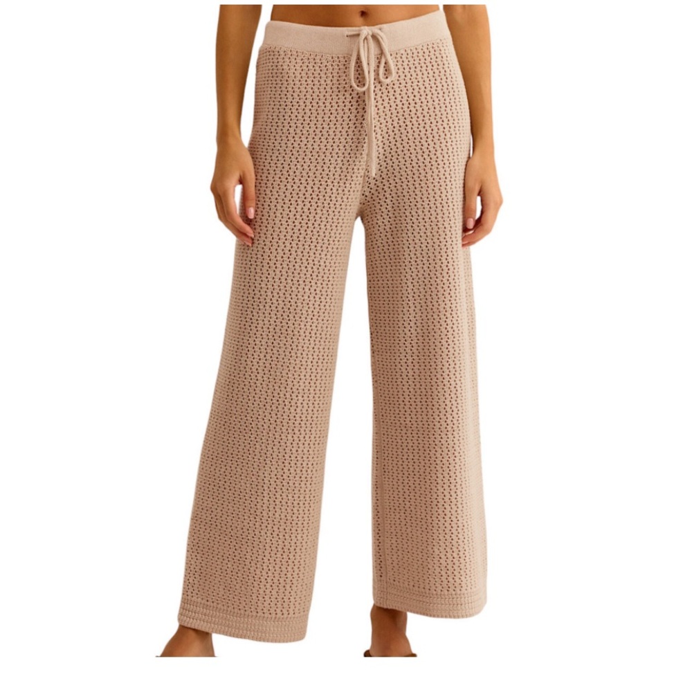 BNWT Z Supply Costa Crochet Pant - Natural